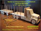 3 Drvene igracke Kamion za balvane wooden toys Vlada 3